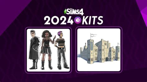 Sims 4 Medieval Castle and Goth Fashion: 2024 Kit Releases