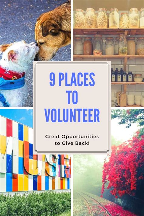 9 Places for Community Service Volunteer Opportunities