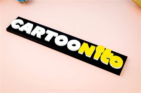 Cartoonito Logo 3D Printed UK Pre School Kids Cartoon Games - Etsy UK