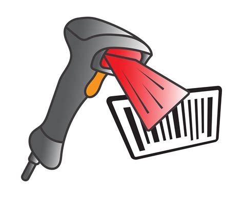 flat color icon handheld barcode scanner with bar code for apps or websites 2851626 Vector Art ...