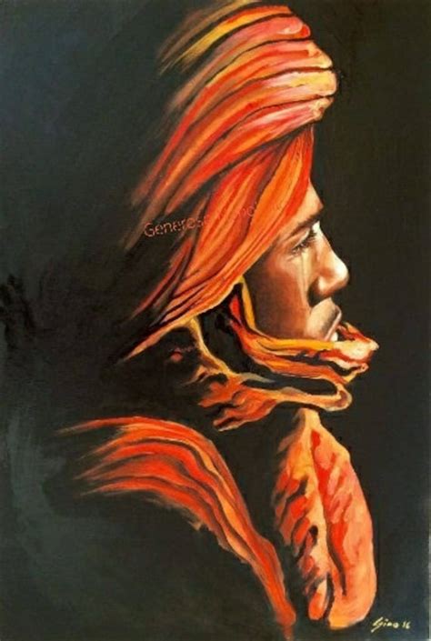 Berber Man Red Limited Edition PRINT of Original Painting by | Etsy