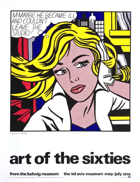 Roy Lichtenstein - M-Maybe, Art of the Sixties Silkscreen Poster For Sale