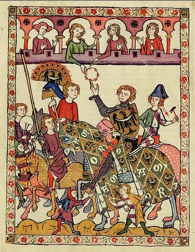 464px-Codex_Manesse_Heinrich_von_Breslau | Medieval art, Courtly love, Medieval