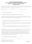 Fillable Custodianship Declaration Form - Canada printable pdf download