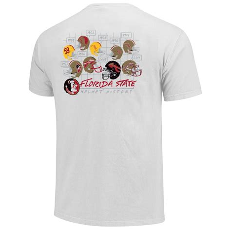 FSU | Florida State Football Helmet History Comfort Colors Tee | Alumni ...