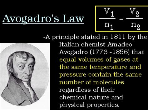 Avogadro's Law. by cestainton