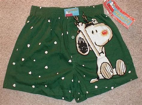 PEANUTS CHRISTMAS BOXER Shorts "Snoopy The Red Nosed Beagle" Men's Small New $16.95 - PicClick