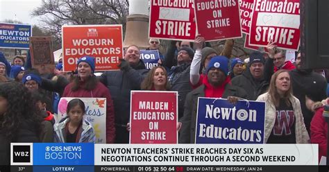 Newton teachers' strike continues through second weekend - CBS Boston