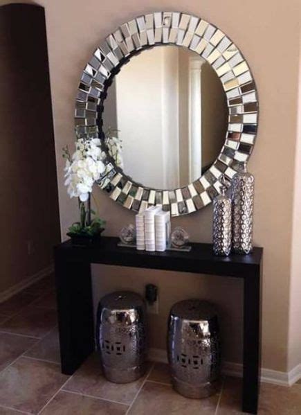 37+ trendy home decored entryway entry ways mirror | Entryway table ...