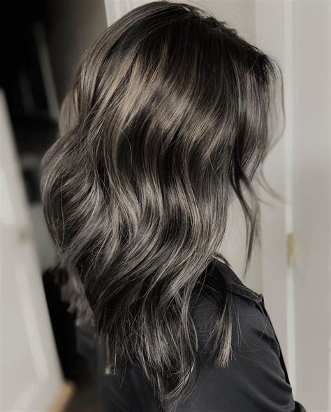 Dark Grey Brown Hair