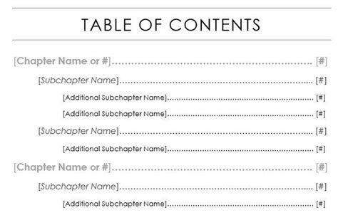 Table Of Contents Example | Bruin Blog