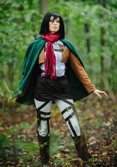 Deluxe Attack on Titan Mikasa Costume | Women's Cosplay Costume | Cosplay outfits, Attack on ...