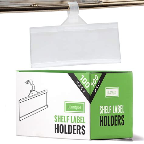 Buy PLANQUE Professional Label Holder, Shelf Labels Holder w Easy Clip ...