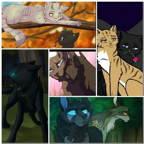 Crowfeather with feathertail, leafpool, and nightcloud Warrior Names, Love Warriors, Rough Draft ...