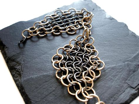 European 4 in 1 Chain Maille Bracelet - Etsy