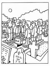 Funeral Coloring Pages sketch template