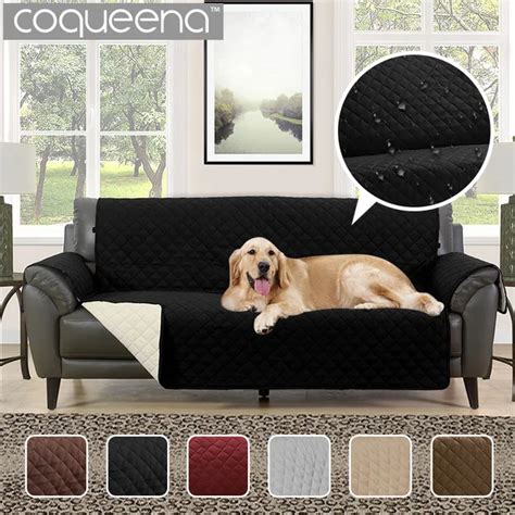 Waterproof Quilted Sofa Covers for Dogs Pets Kids Anti Slip Couch ...