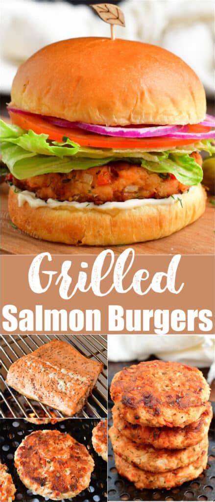 Grilled Salmon Burgers - Made With Homemade Grilled Salmon Patties