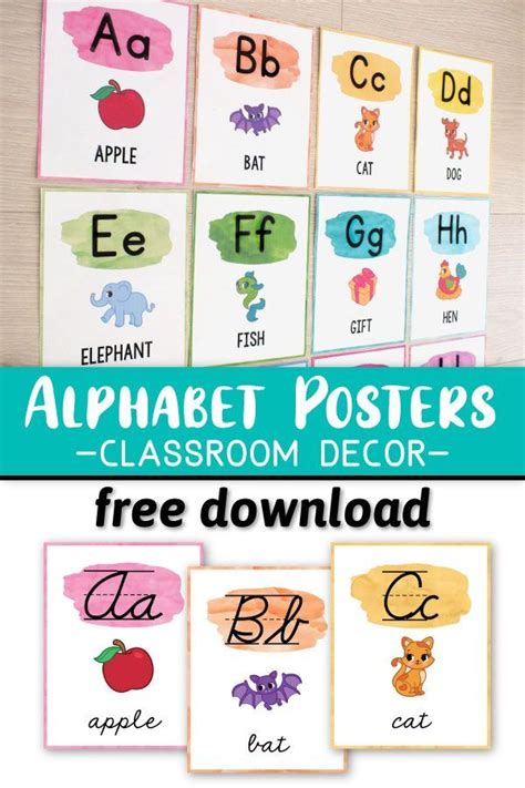 Preschool Classroom Themes, Classroom Wall Decor, Alphabet Preschool ...