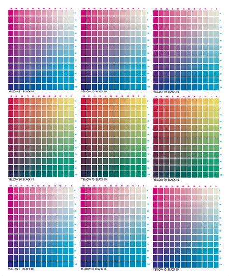 Sample CMYK Color Chart - 8+ Free Documents in PDF