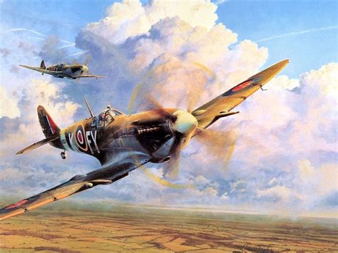 After the Battle by Robert Taylor (Spitfire Mk IX) | Aviation art ...