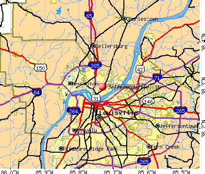 Jeffersonville, Indiana (IN 47130) profile: population, maps, real ...