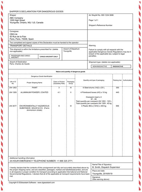 IATA Shipper's Declaration Software 2024 (65) | IATA Air Documentation