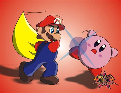 Super smash bros Mario Vs Kirby by shockersthetigerhog on DeviantArt