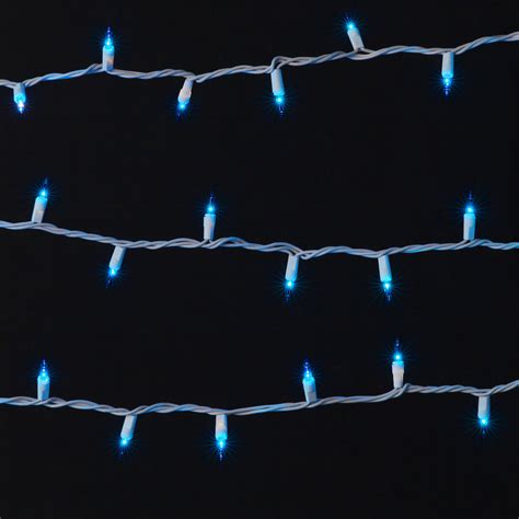 300-Count Blue Incandescent Mini String Lights, 65.7 ft, by Holiday ...