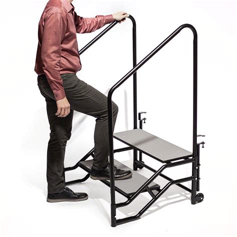 Midwest Folding TST2 Fixed Stairs for 24"H TransFoldStage | StageDrop