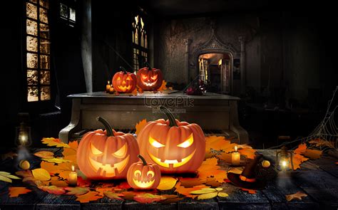 Halloween pumpkin lantern creative image_picture free download ...