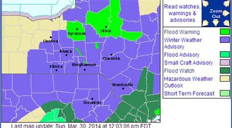 Weather Watches, Warnings and Advisories Throughout Central NY