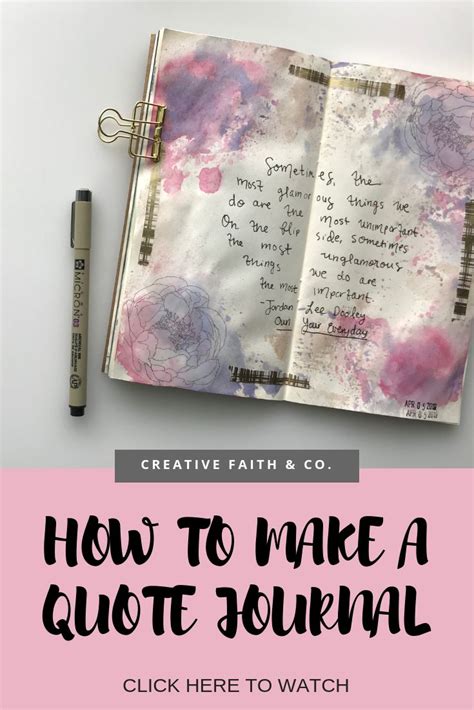 How to Make a Quote Journal | Journal quotes, Art journal therapy, Art journal techniques