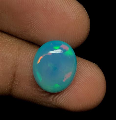 Paraiba Blue Opal Oval Cabochon Natural Ethiopian Paraiba | Etsy