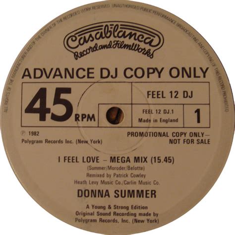 Donna Summer – I Feel Love (1982, Vinyl) - Discogs