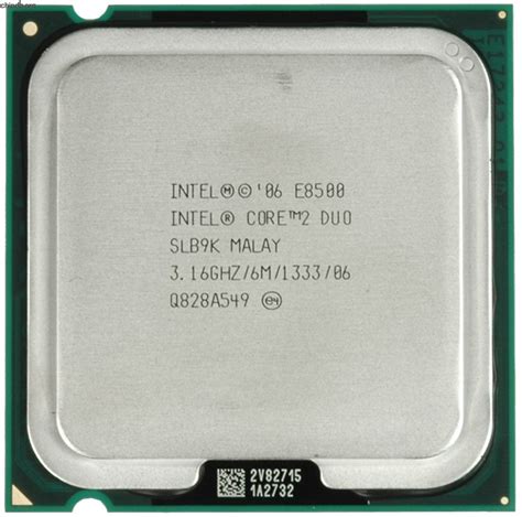 Intel® Core™2 Duo Processor E8500 (6M Cache, 3.16 GHz, 1333 MHz FSB at ...