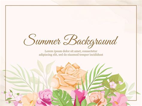 Beautifull Floral Wedding Banner Background Design 3153808 Vector Art ...