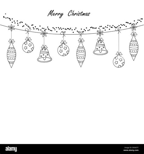 Black and white modern christmas card Stock Vector Image & Art - Alamy