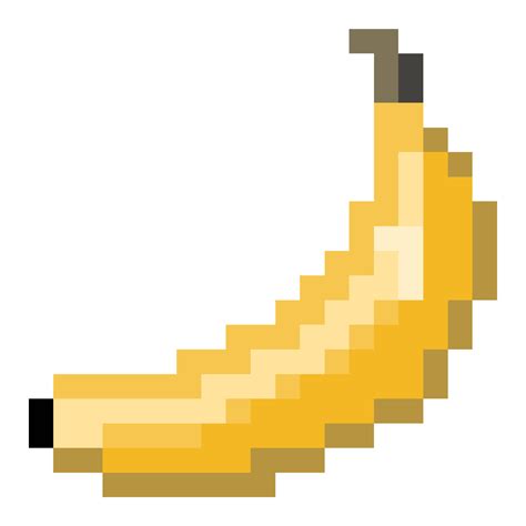 Banana Pixel Art 28044469 PNG