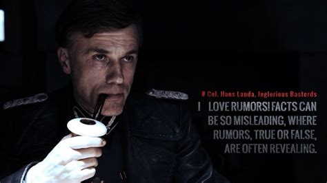 Col. Hans Landa | Hans landa, Best movie quotes, Movie quotes