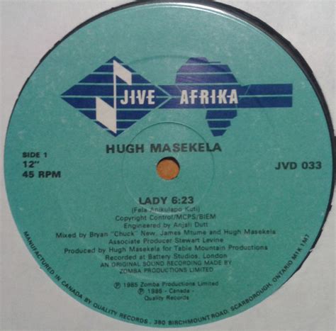 Hugh Masekela – Lady / Coal Train (Stimela) (1985, Vinyl) - Discogs