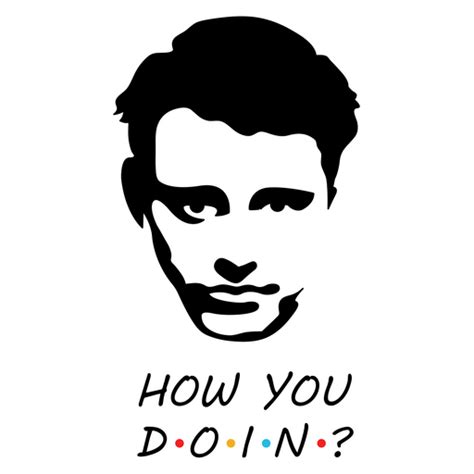 Friends Joey Tribbiani How You Doin Sticker - Sticker Mania