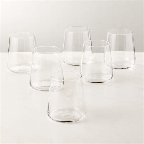 Neat Double Old-Fashioned Glass Set of 6 + Reviews | CB2 Canada