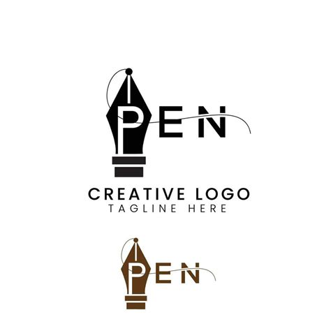 Pen initial logo 28860393 Vector Art at Vecteezy