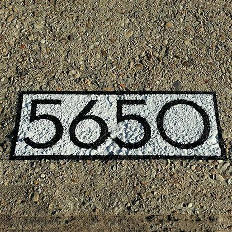 modern house numbers - curb stencil - Palm Springs typeface #modernhousenumbers #curbstencil # ...