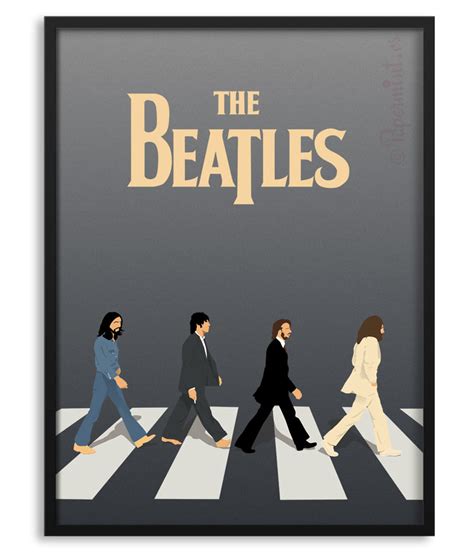 Póster personalizado The Beatles Abbey Road- Papermint