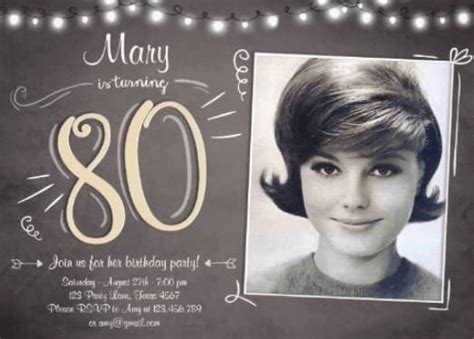 80th Birthday Invitations Perth | Onvacationswall.com