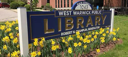 West Warwick Public Library named finalist for 2021 IMLS National Medal for Museum and Library ...