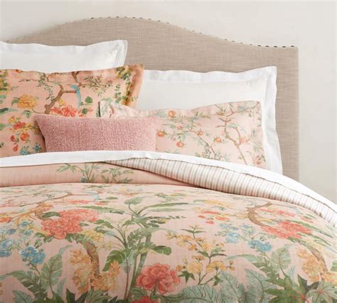 Mariella Floral Reversible Tencel™ Duvet Cover & Shams | Pottery Barn ...