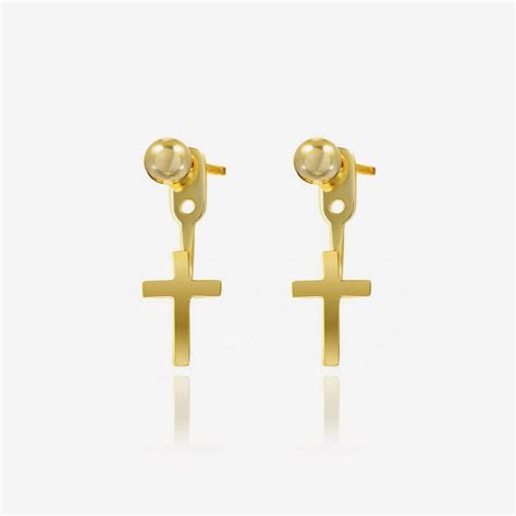 MINI CROSS EARRING I Isabel Selles Collection